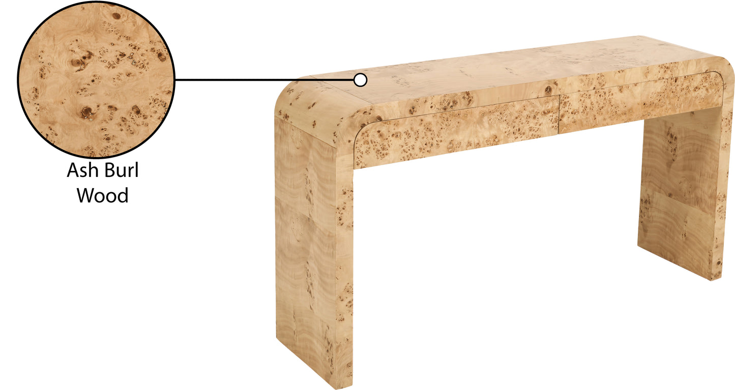 tulip natural ash console table s