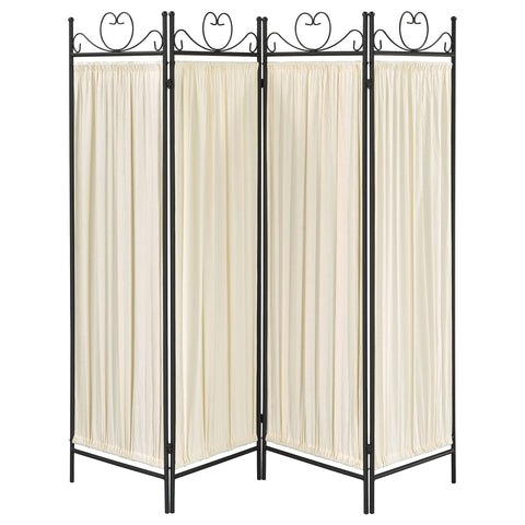 Santiago 4-Panel Room Divider Folding Shoji Screen BeigeBeige