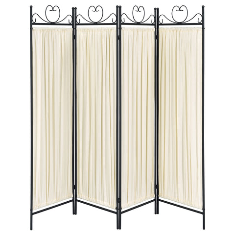 Santiago 4-Panel Room Divider Folding Shoji Screen BeigeBeige