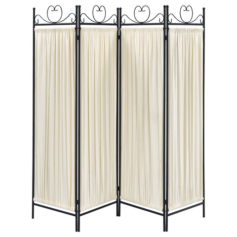 Santiago 4-Panel Room Divider Folding Shoji Screen BeigeBeige