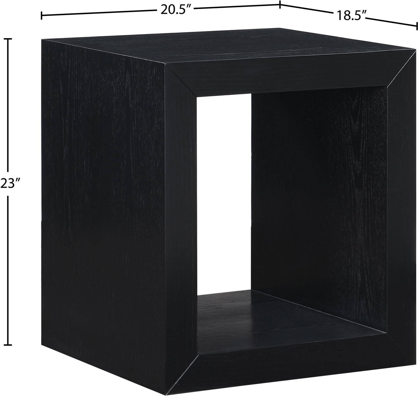 ring black end table