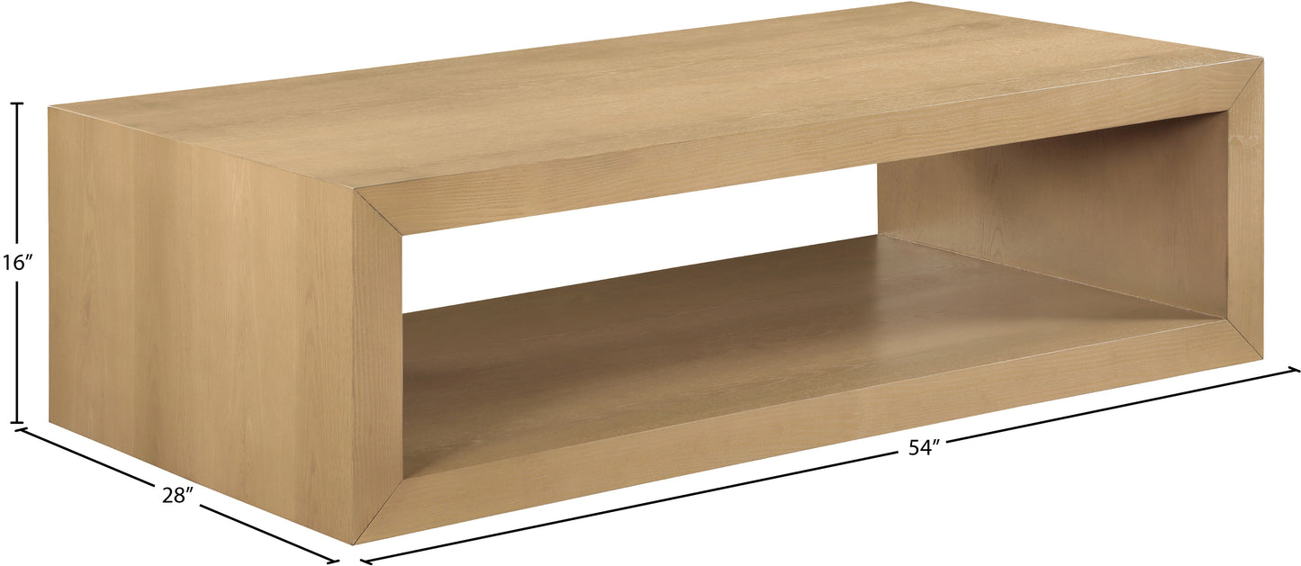 ezra natural oak coffee table ct