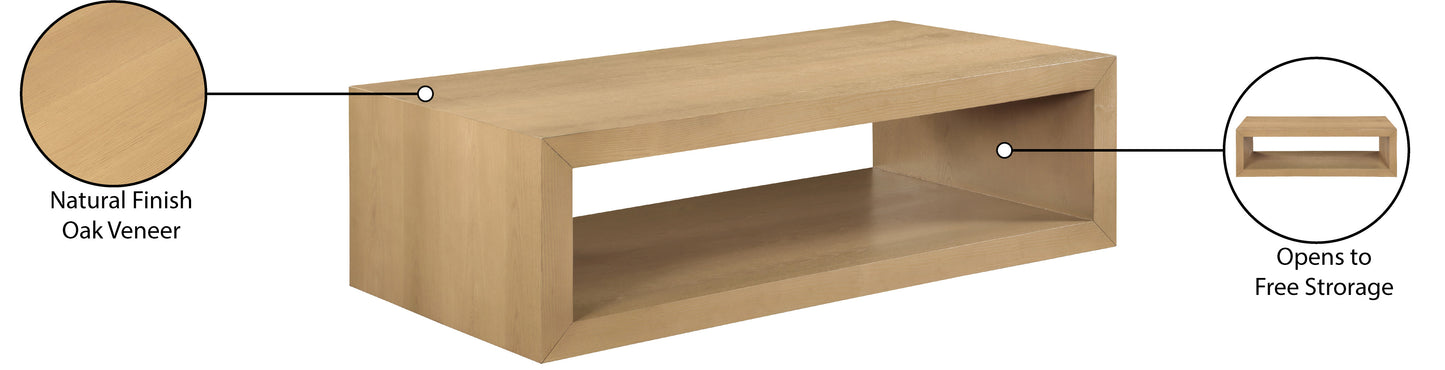 ezra natural oak coffee table ct