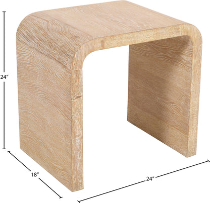 Tulip White Oak End Table E