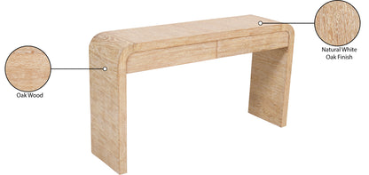 Tulip White Oak Console Table S