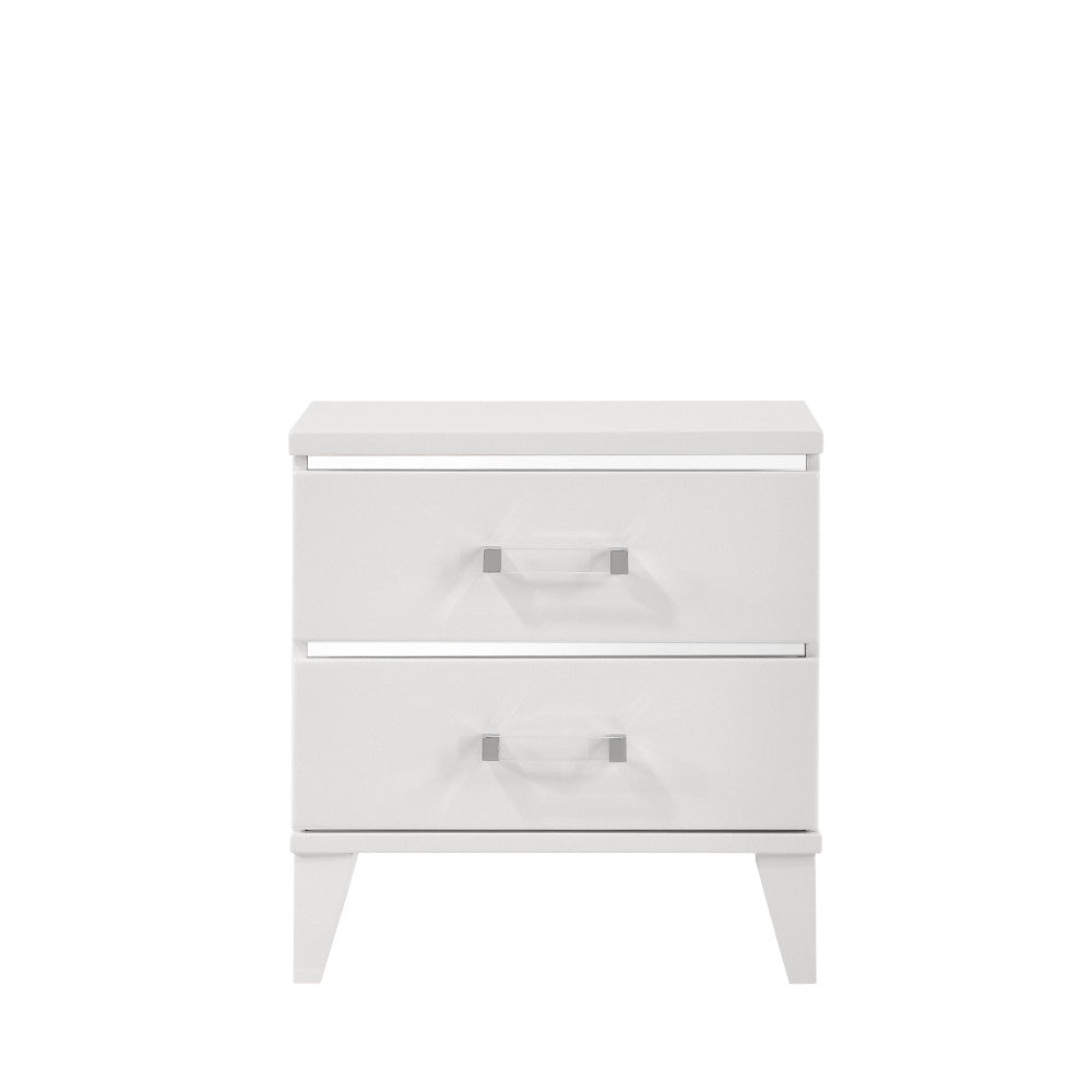 atlas nightstand, white finish