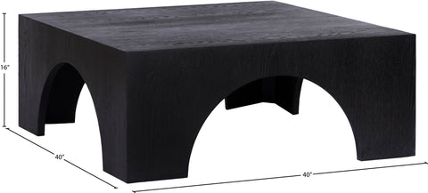 Lennox Black Oak Wood Coffee Table, 1 Piece