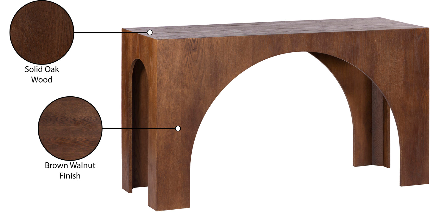 portnoy brown console table t