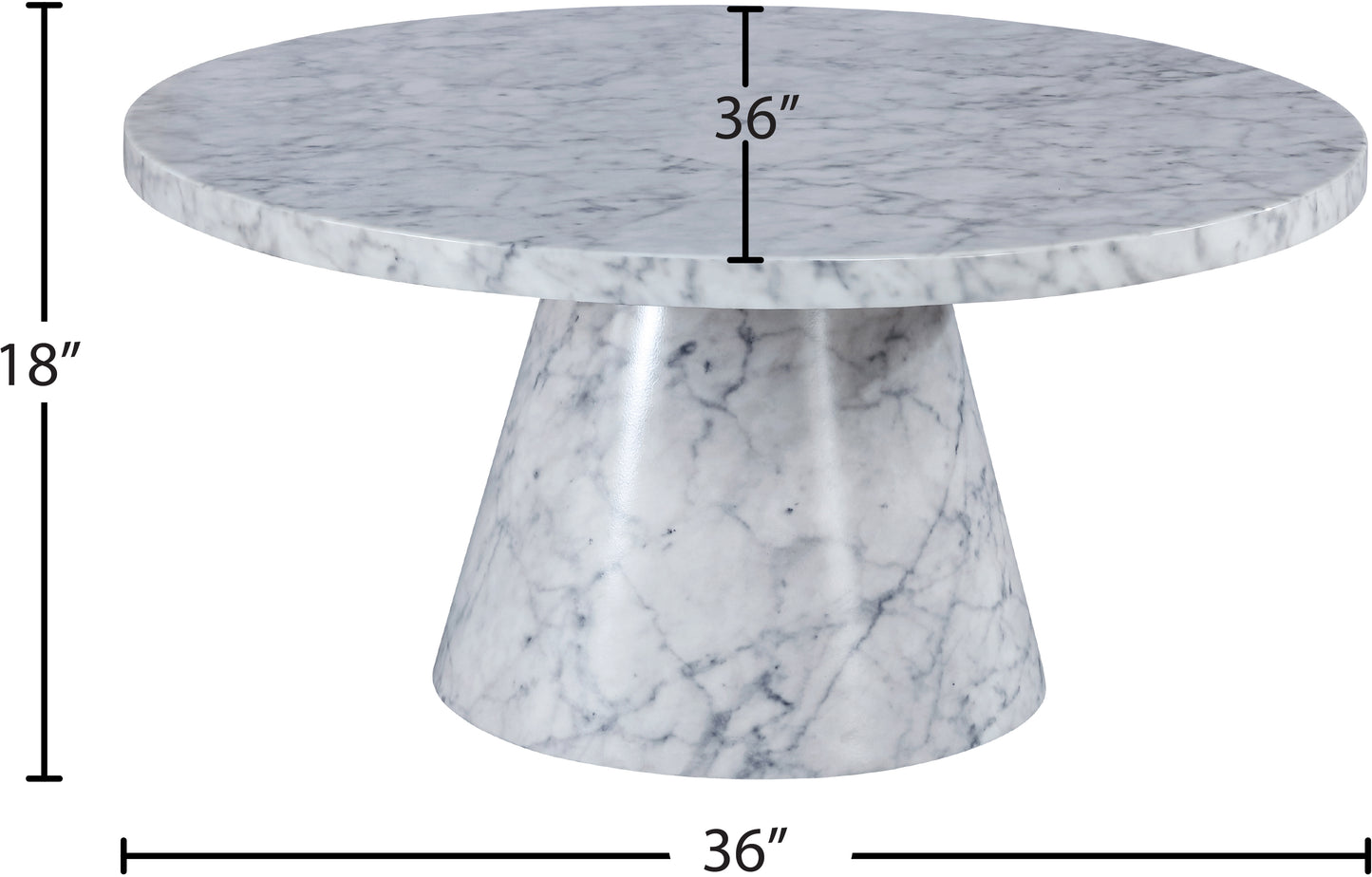 nicola white faux marble coffee table ct