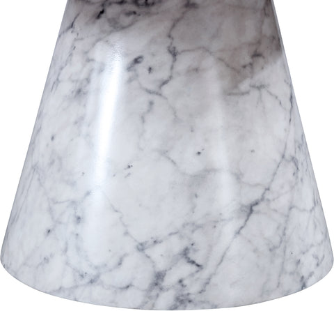 Kira White Faux Marble Coffee Table, 1 Piece