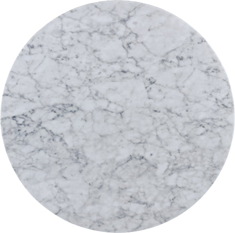Kira White Faux Marble Coffee Table, 1 Piece