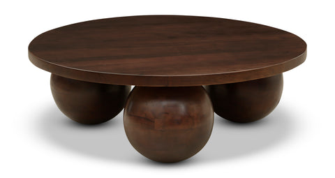 Delaney Brown Acacia Wood Coffee Table, 1 Piece