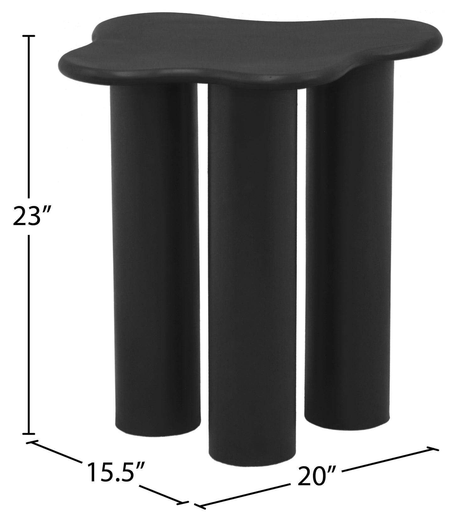 barbosa black end table et