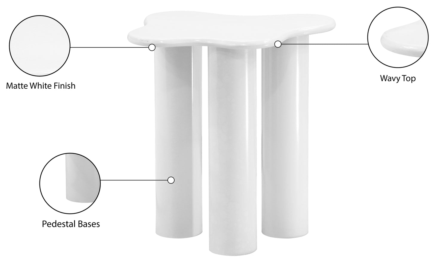 barbosa white end table et