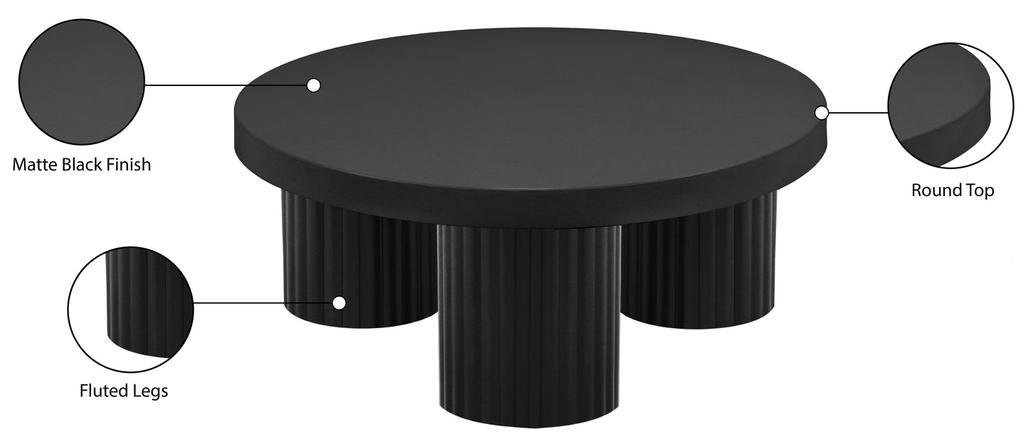 bowtie black coffee table ct