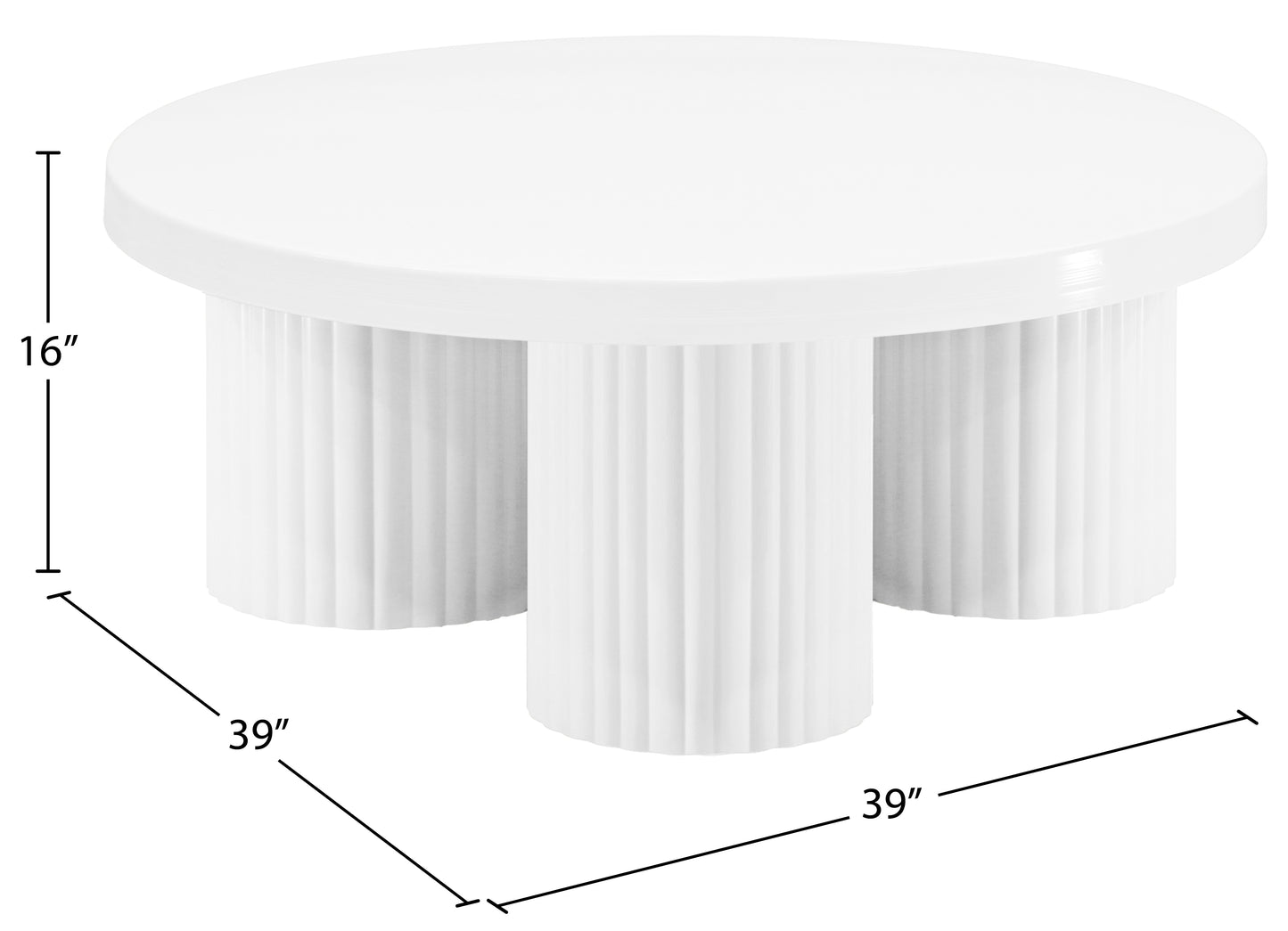 bowtie white coffee table ct