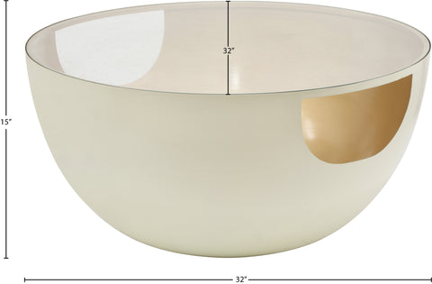 Benito Cream / Gold Coffee Table CT