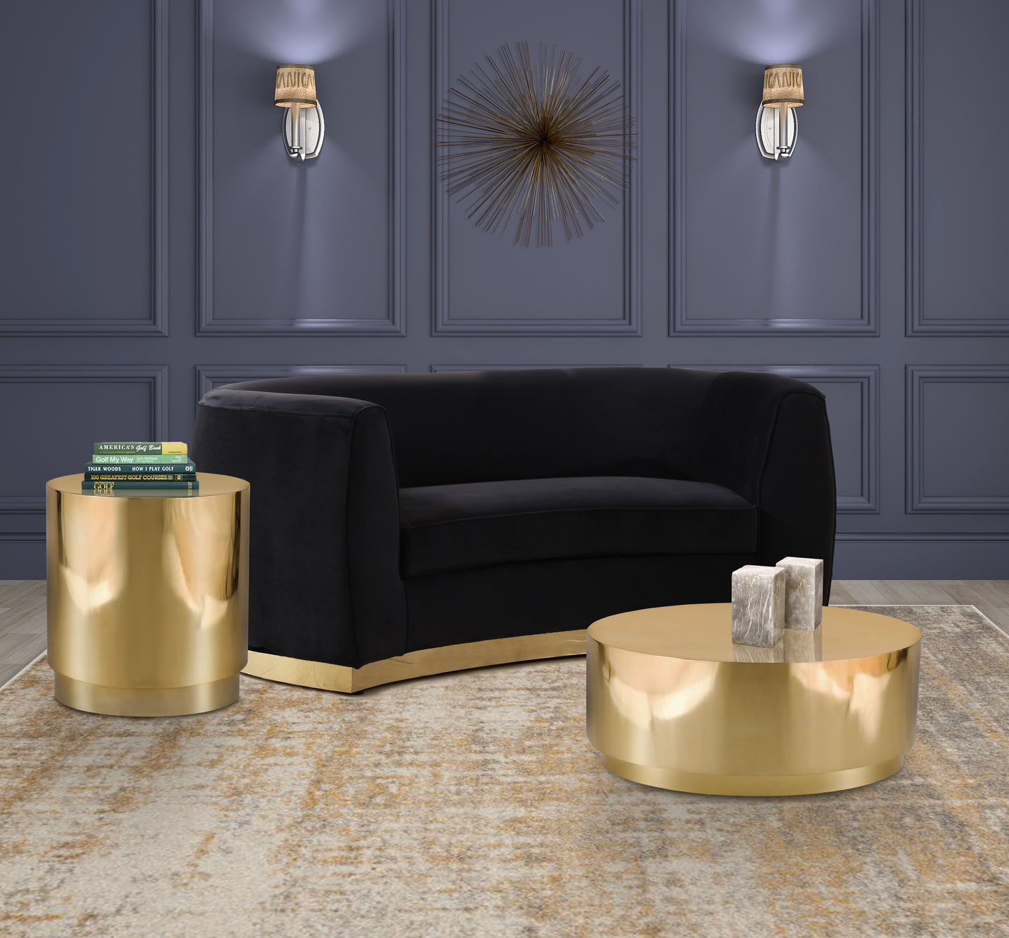 abby gold coffee table c