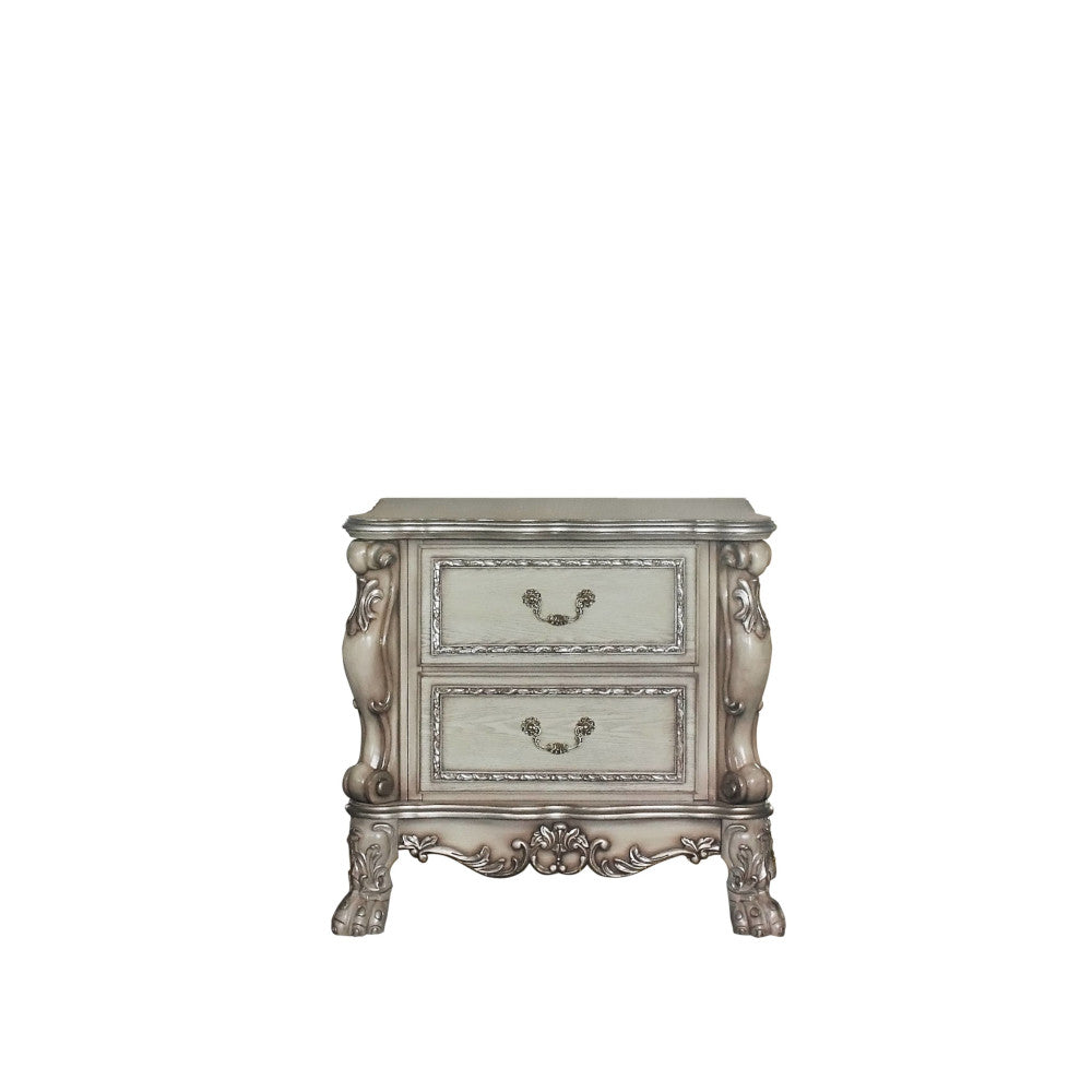 aditya nightstand, vintage bone white finish