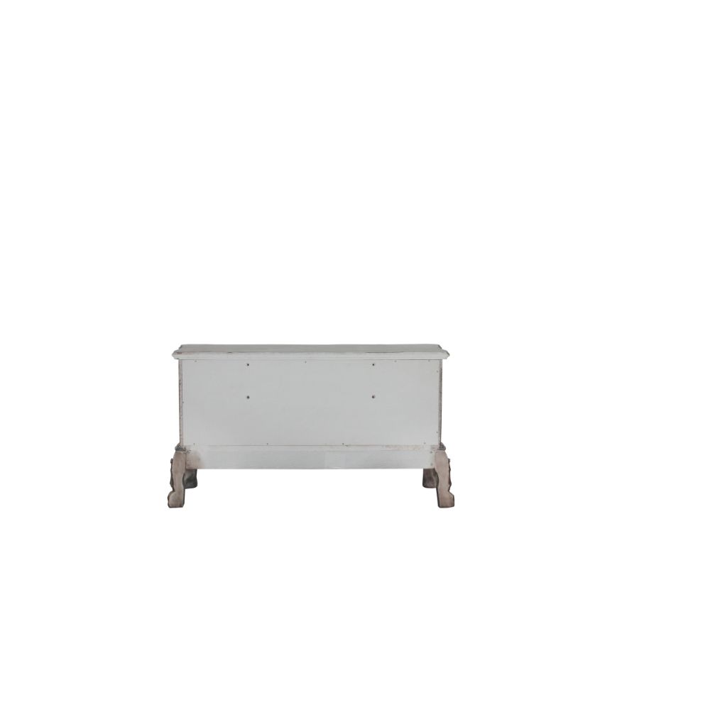 aditya vanity desk, vintage bone white finish