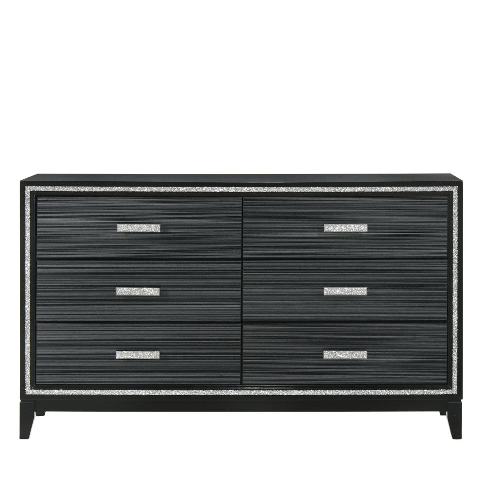 baara dresser, weathered black finish