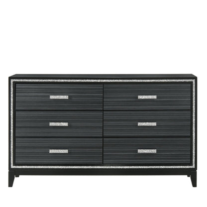 Baara Dresser, Weathered Black Finish