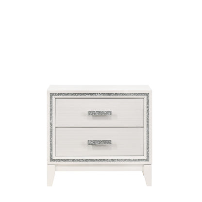 Baara Nightstand, White Finish