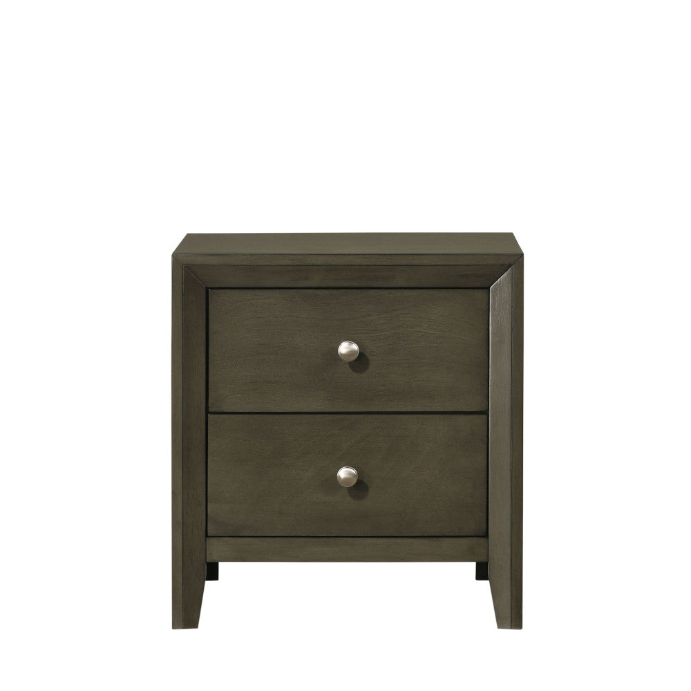 alair nightstand, gray finish