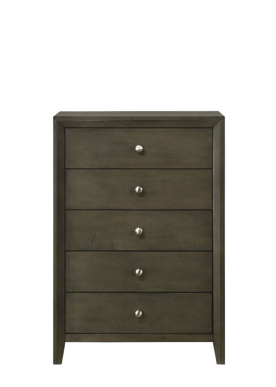 alair chest, gray finish