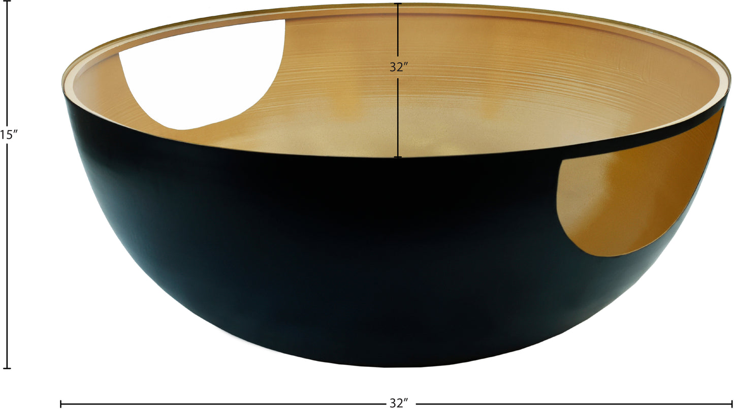 benito black / gold coffee table ct