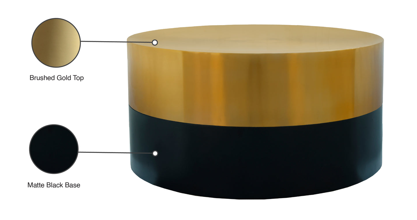 kai black / gold coffee table ct