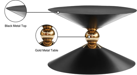 Artisto Black / Gold Coffee Table CT