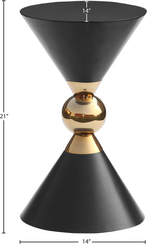 Artisto Black / Gold End Table ET