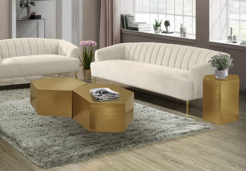 Harper Gold Iron Coffee Table, 2-Piece