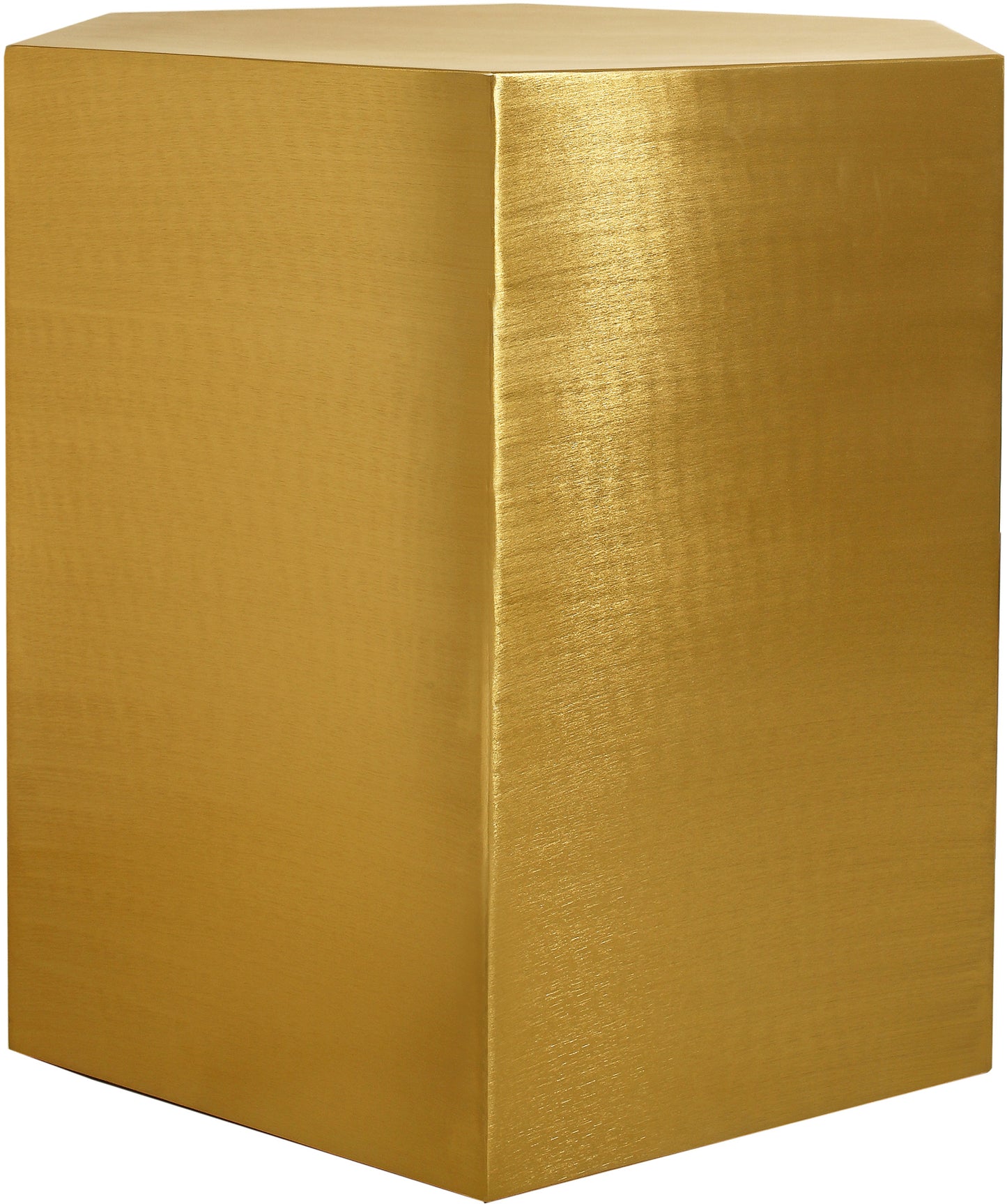 xena brushed gold end table et