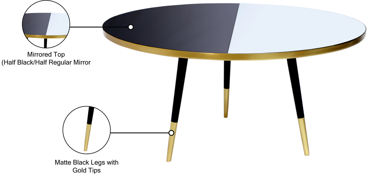 jagger gold / black coffee table ct