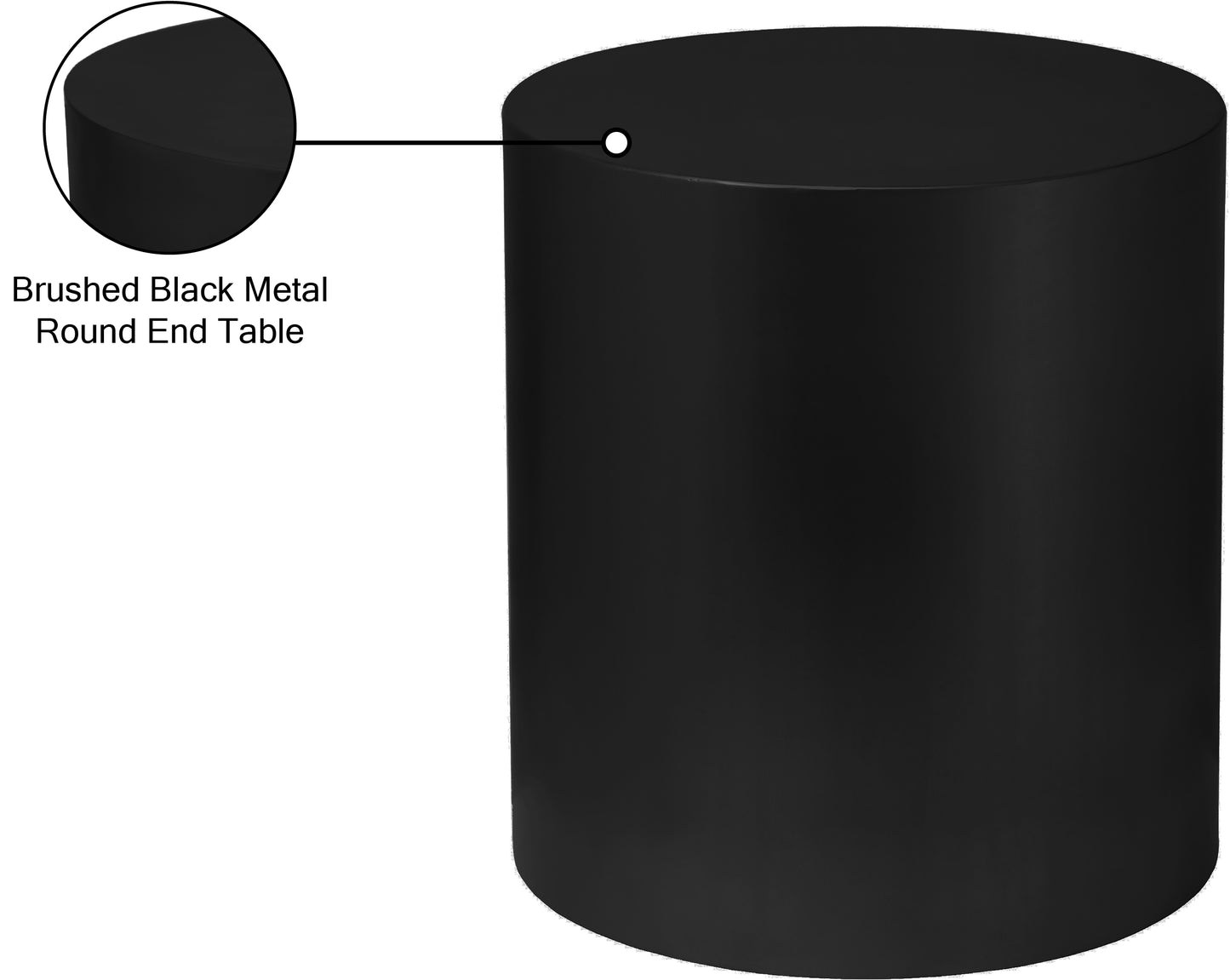 beacon matte black end table et