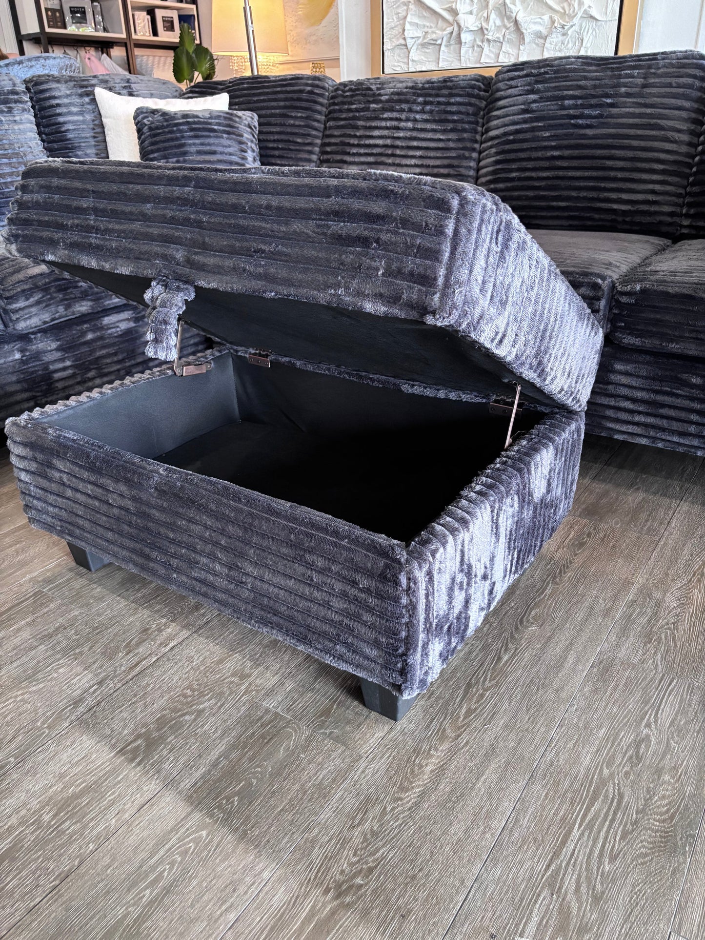 wren grey sectional set