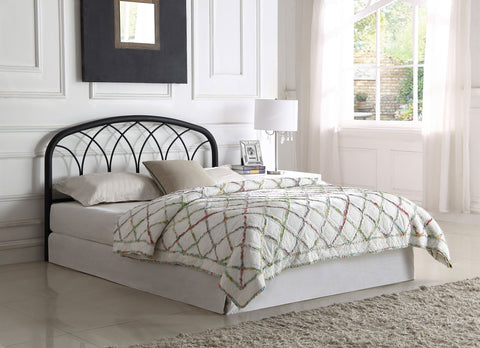 Sylvia Metal Queen or Full Open Frame Headboard BlackBlack