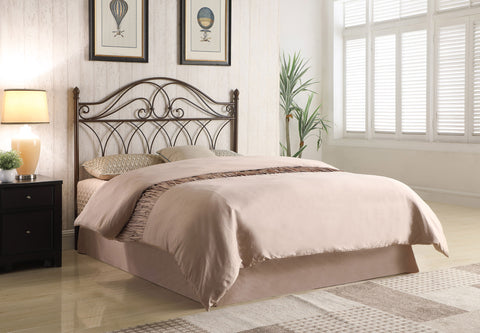 Laughlin Metal Queen or Full Open Frame Headboard BrownBrown