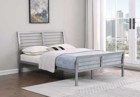 Claremont Metal Full Open Frame Bed SilverSilver