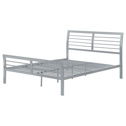 Claremont Metal Full Open Frame Bed SilverSilver