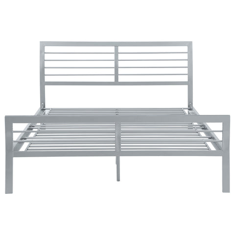 Claremont Metal Queen Open Frame Bed SilverSilver
