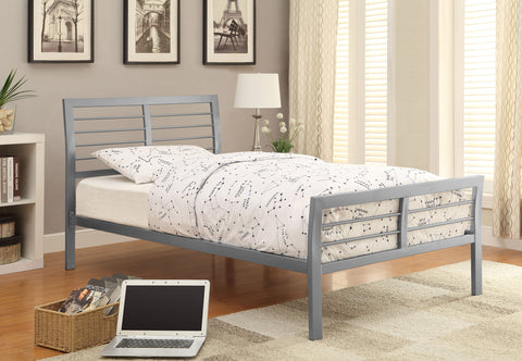 Claremont Metal Twin Open Frame Bed SilverSilver