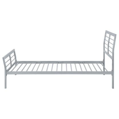 Claremont Metal Twin Open Frame Bed SilverSilver