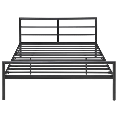 Arlette Metal Full Open Frame Bed GunmetalGunmetal