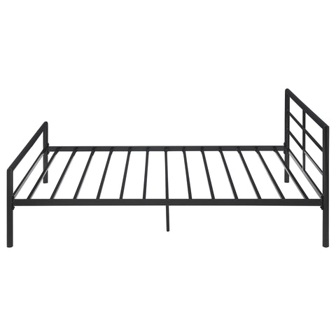 Arlette Metal Full Open Frame Bed GunmetalGunmetal
