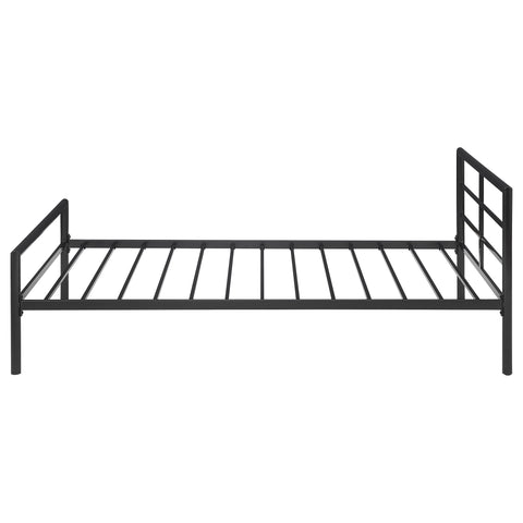 Arlette Metal Twin Open Frame Bed GunmetalGunmetal