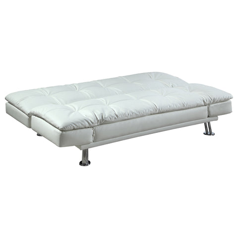 Arkell Upholstered Tufted Convertible Sofa Bed WhiteWhite