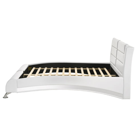 Quetzal Upholstered Eastern King Sleigh Bed WhiteWhite